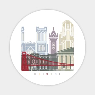 Bristol skyline poster Magnet